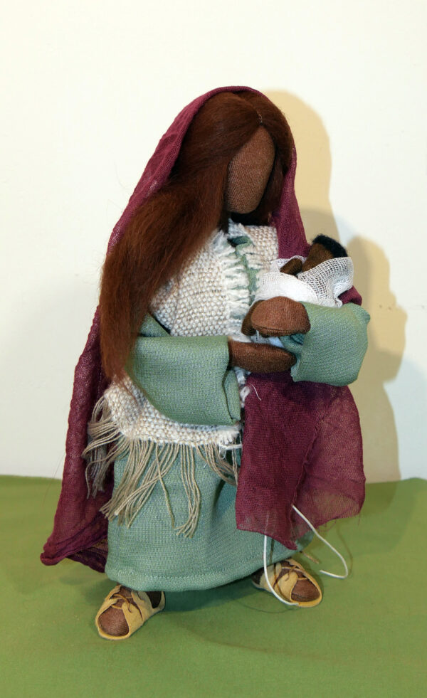 Erzählfigur Hannah mit Baby