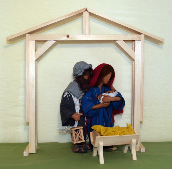 ABF Biblische Erzählfiguren Set Heilige Familie: Josef, Maria und Jesuskind mit Krippe – Bild 16