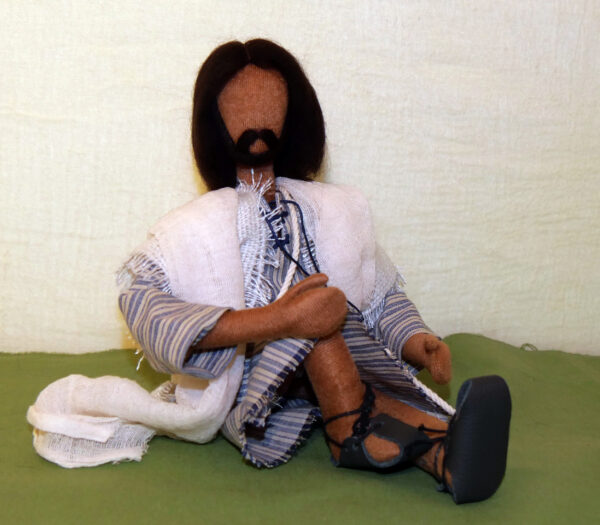 ABF Erzählfigur Jesus blaugestreiftes Gewand – Bild 5