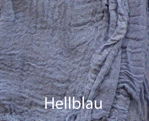 Gaze Tuch hellblau ca.  20 cm x 80 cm