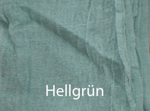 Gaze Tuch hellgrün  ca.  20 cm x 80 cm