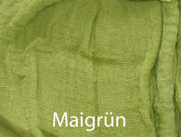 Gaze Tuch maigrün  ca.  20 cm x 80 cm