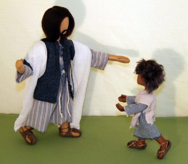 ABF Erzählfigur Jesus blaugestreiftes Gewand – Bild 3