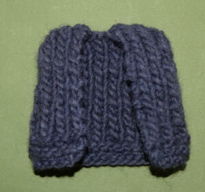 Strickweste blau