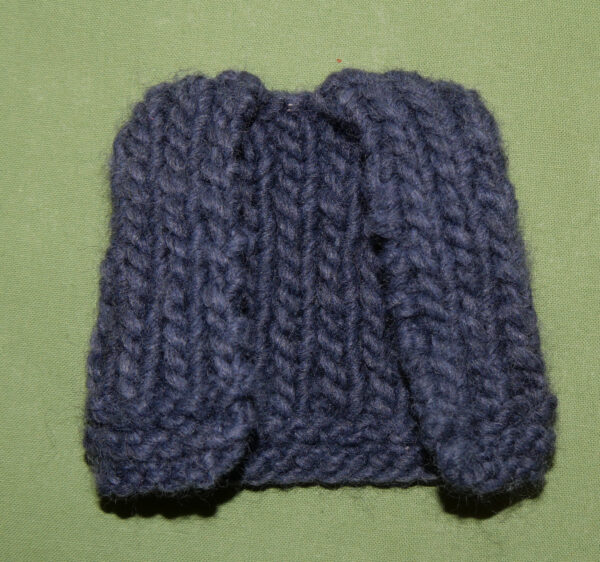 Strickweste blau