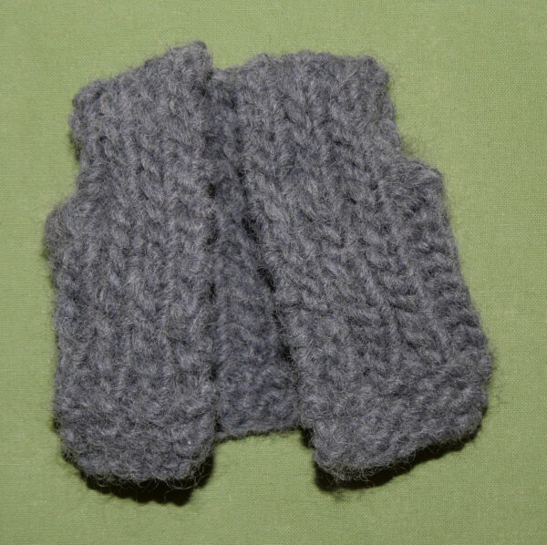 Strickweste grau
