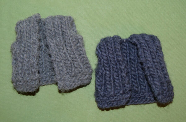 Strickweste blau – Bild 4