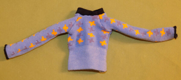 Pullover blau-orange
