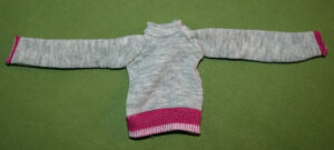 Pullover grau-rosa