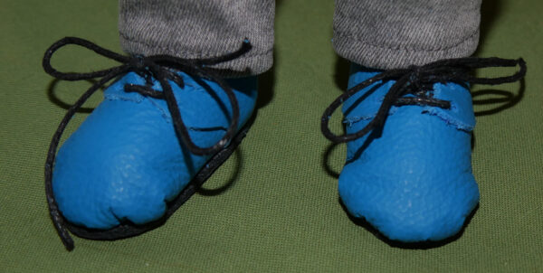 Schnürschuhe blau – Bild 4