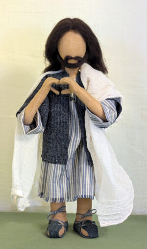 ABF Erzählfigur Jesus blaugestreiftes Gewand