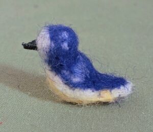 Blaumeise Pieps, gefilzt